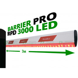 Комплект базовый скоростного шлагбаума BARRIER-PRO-RPD3000LED стрела 3м c подсветкой